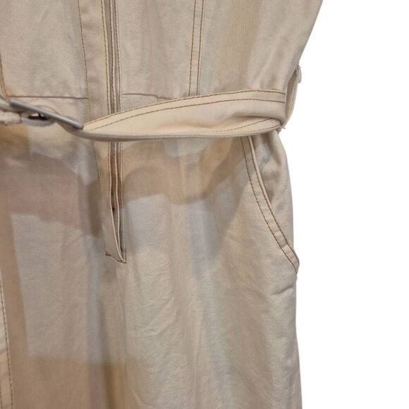 Roolee Women's Ivory Cotton Short Sleeve Jumpsuit - Picture 9 of 15